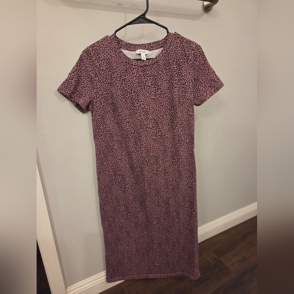Nine West Maroon Midi Dress
